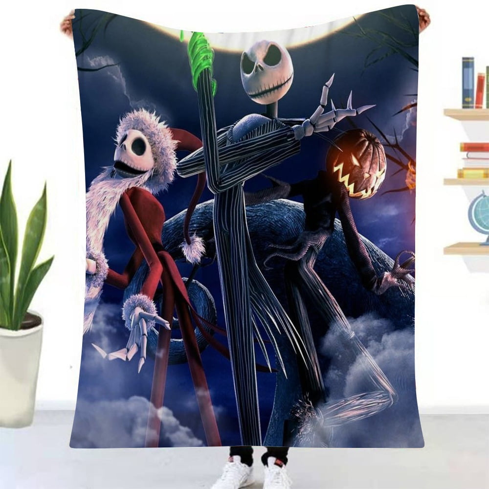 The Nightmare Before Christmas Blanket Jack and Sally Cute Printed