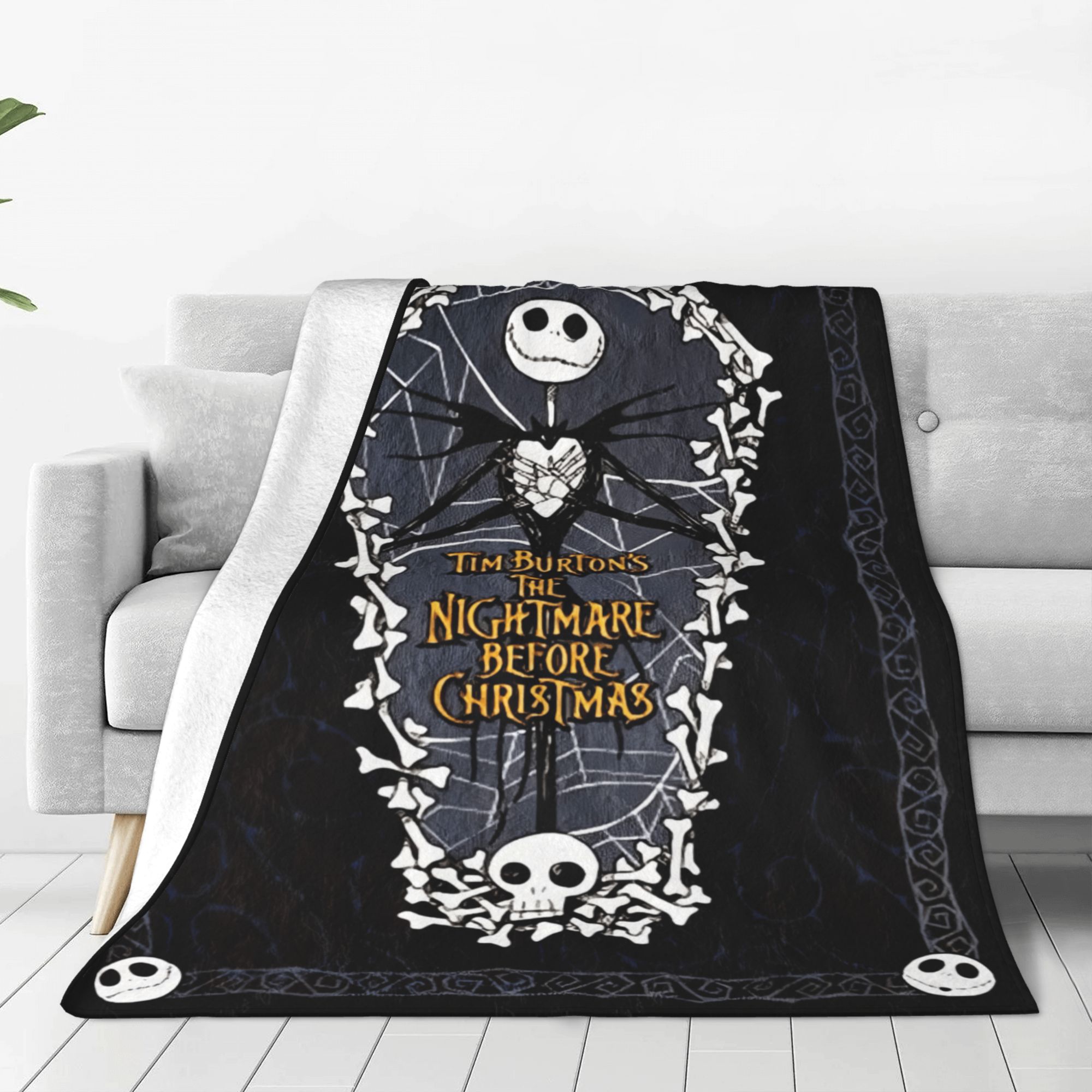 The Nightmare Before Christmas Blanket Super Soft Fleece Throw Blankets