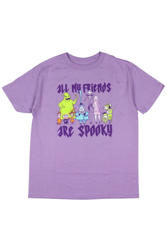 The Nightmare Before Christmas Boys' All My Friends Are Spooky Kids Youth T-Shirt
