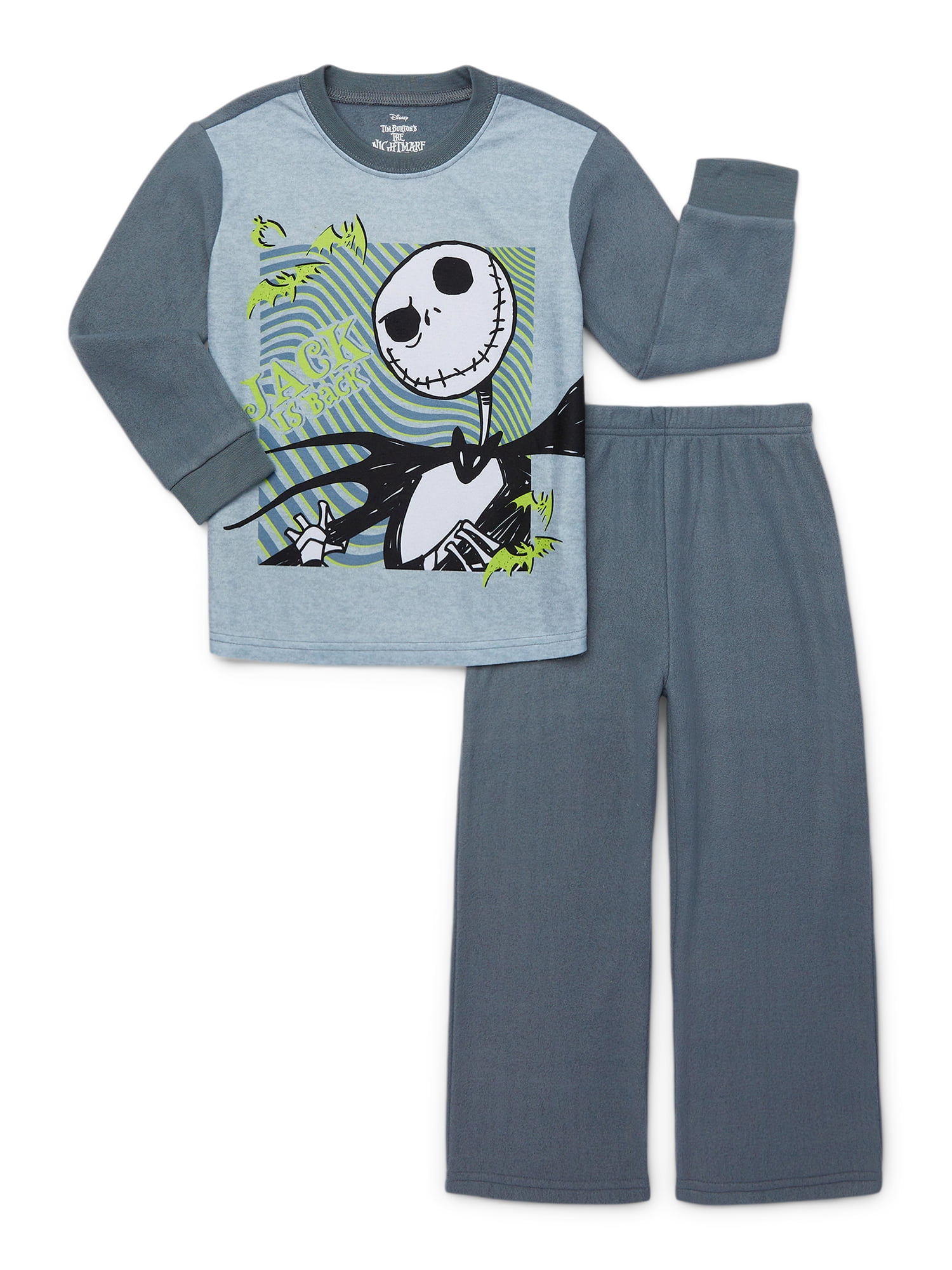 The Nightmare Before Christmas Boys Long Sleeve Top and Pants Pajama Set, 2-Piece, Sizes 4-12