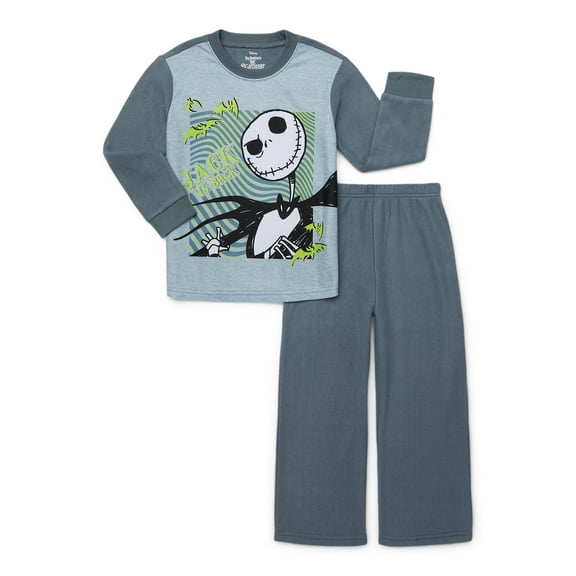 The Nightmare Before Christmas Boys Long Sleeve Top and Pants Pajama Set, 2-Piece, Sizes 4-12