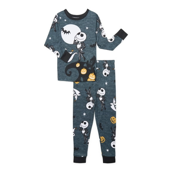 The Nightmare Before Christmas Boys Long Sleeve Tee and Pants Pajama Set, 2-Piece, Sizes 4-10