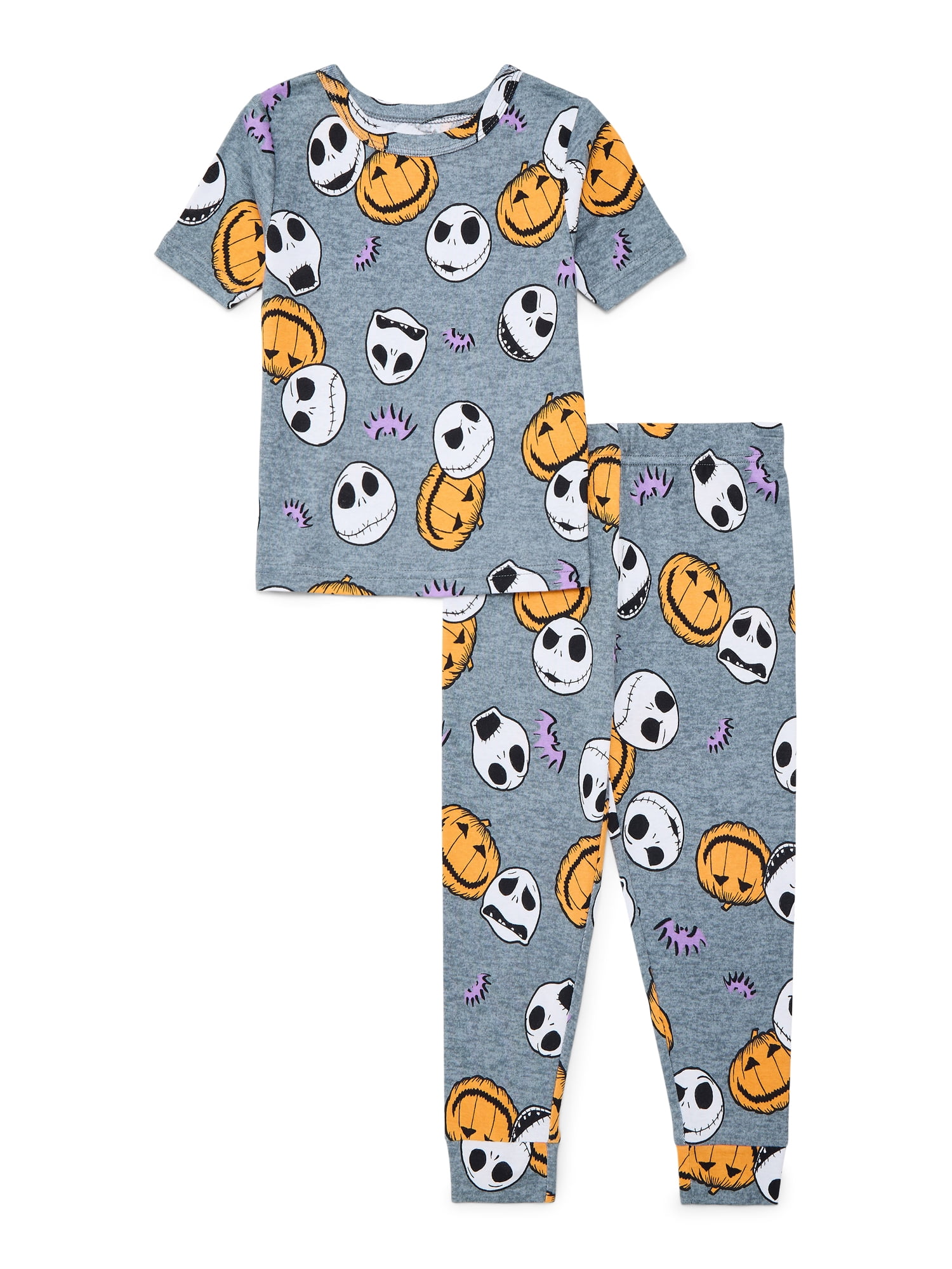 License Halloween Kids Short Sleeve and Pant Pajama Set, Sizes 4-10