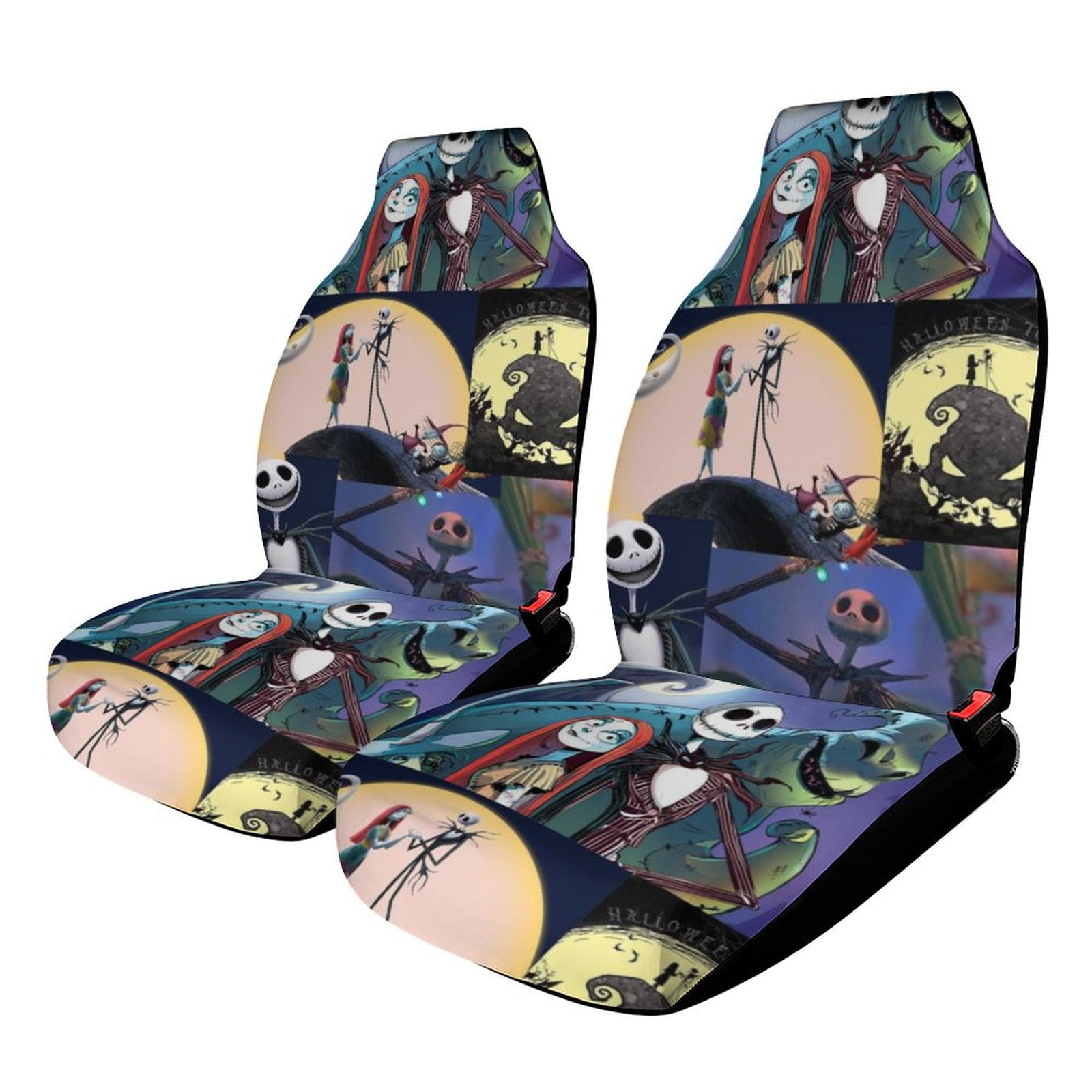 The Nightmare Before Christmas Car Seat Covers Nonslip Elastic Front Seat Protector Fashion Prints Seat Mat Cover Universal Fit Cars Trucks SUV 1PCS Car Accessories Walmart