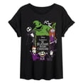 thumbnail image 1 of The Nightmare Before Christmas - Character Collage - Juniors Oversized Graphic T-Shirt, 1 of 4