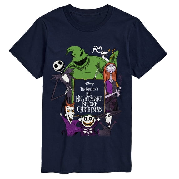 The Nightmare Before Christmas - Character Collage - Men's Short Sleeve Graphic T-Shirt