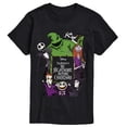 thumbnail image 1 of The Nightmare Before Christmas - Character Collage - Men's Short Sleeve Graphic T-Shirt, 1 of 4