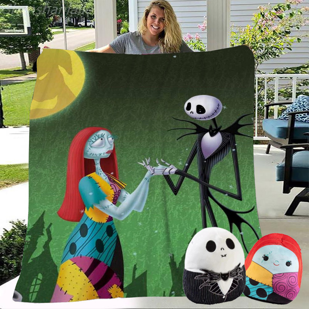 The Nightmare Before Christmas Characters Classic BlanketsBreathable Blanket for Boy Girl