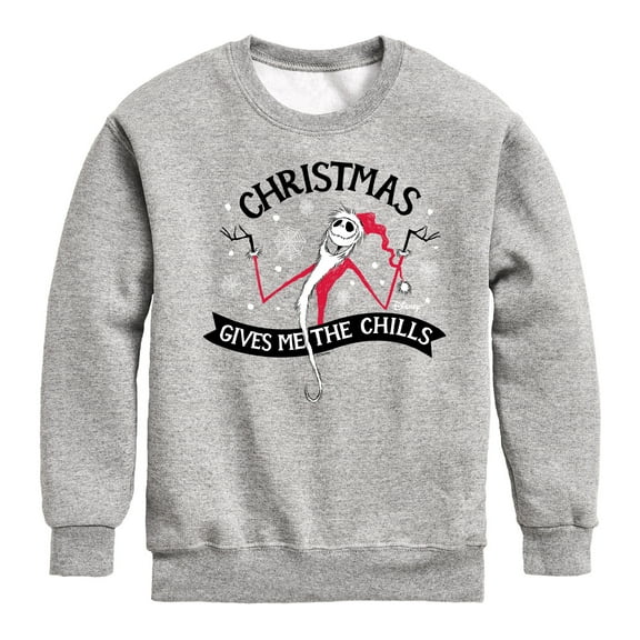 The Nightmare Before Christmas - Christmas Chills - Toddler And Youth Crewneck Fleece Sweatshirt