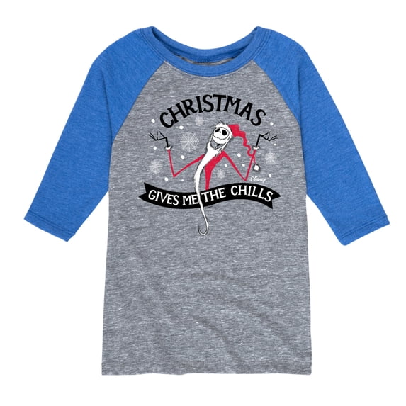 The Nightmare Before Christmas - Christmas Chills - Toddler And Youth Raglan Graphic T-Shirt