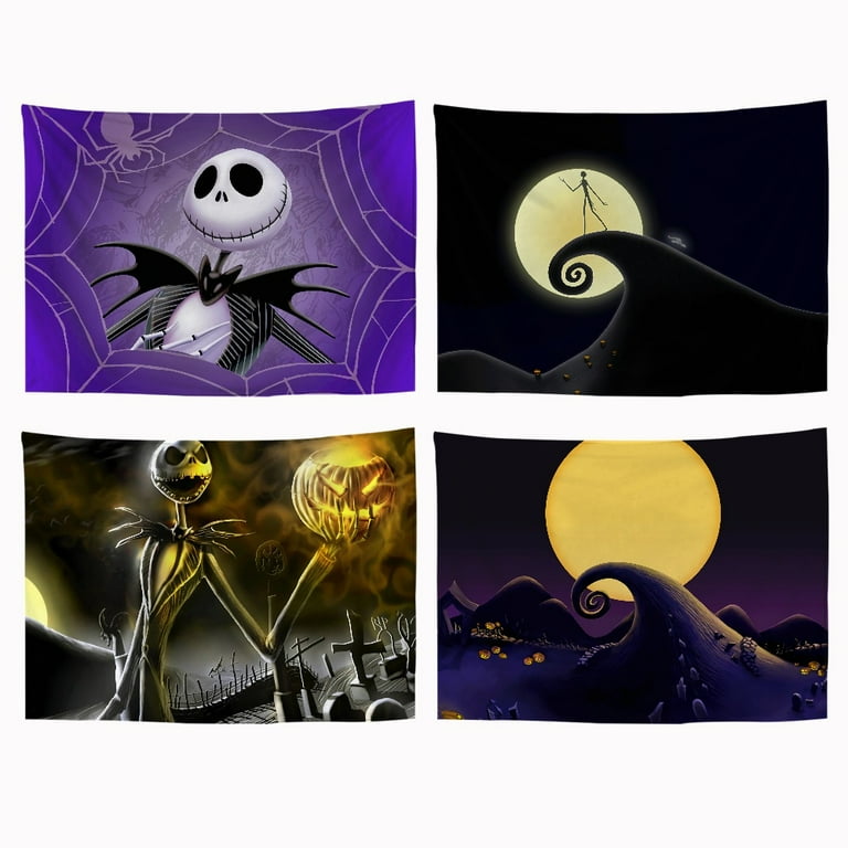 Nightmare Before Christmas Jack & Sally Kitchen Towels 2-Pack Goth  Spiderweb New