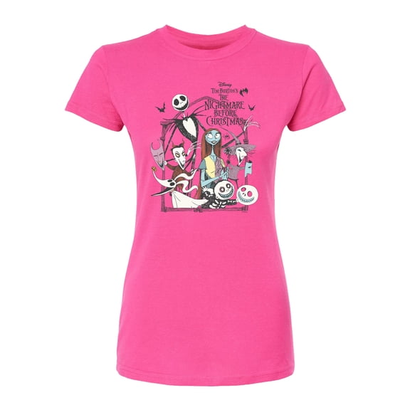 The Nightmare Before Christmas - Classic Nightmare - Juniors Fitted Graphic T-Shirt