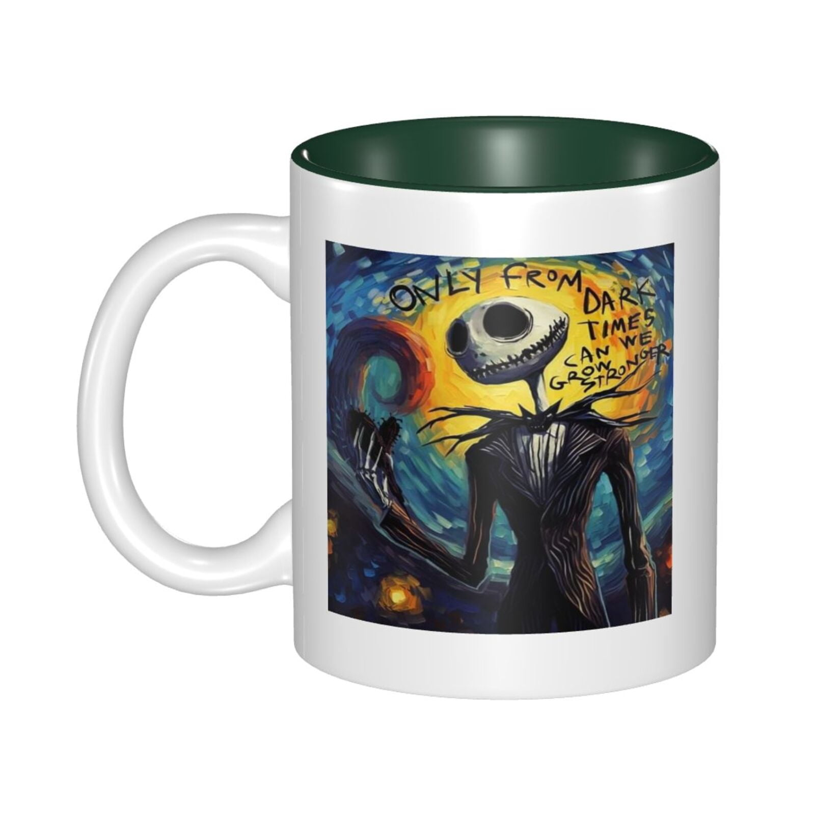 The Nightmare Before Christmas Coffee Mug Fun Mugs Dark Green - Walmart.com