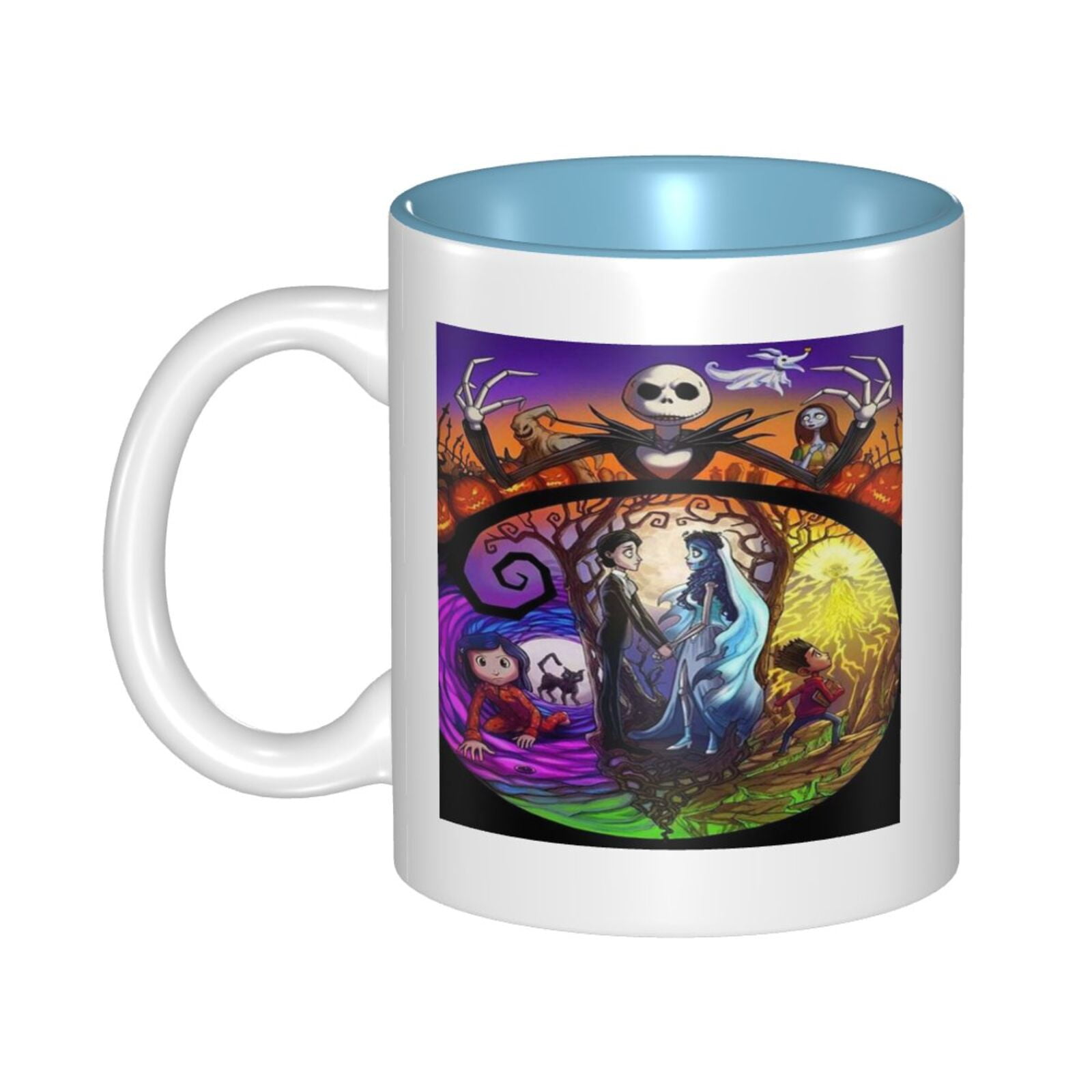 The Nightmare Before Christmas Coffee Mug Fun Mugs Sky Blue - Walmart.com