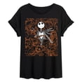 thumbnail image 1 of The Nightmare Before Christmas - Collage - Juniors Oversized Graphic T-Shirt, 1 of 4