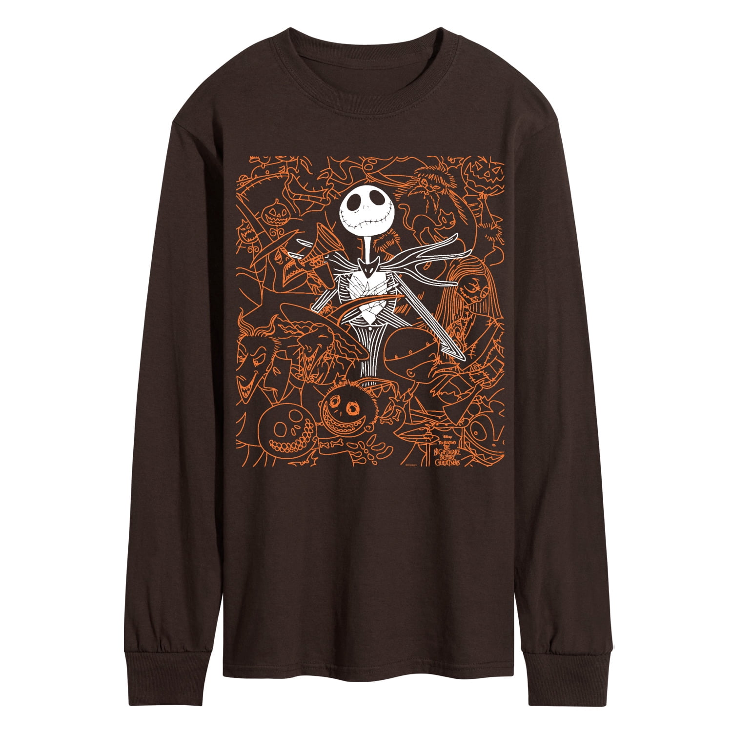 The Nightmare Before Christmas - Collage - Men's Long Sleeve Graphic T ...