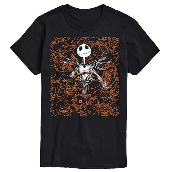 The Nightmare Before Christmas - Collage - Men's Short Sleeve Graphic T-Shirt
