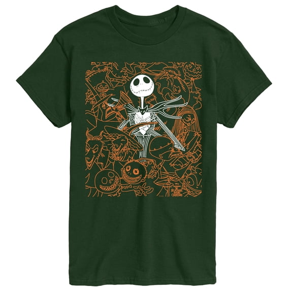 The Nightmare Before Christmas - Collage - Men's Short Sleeve Graphic T-Shirt