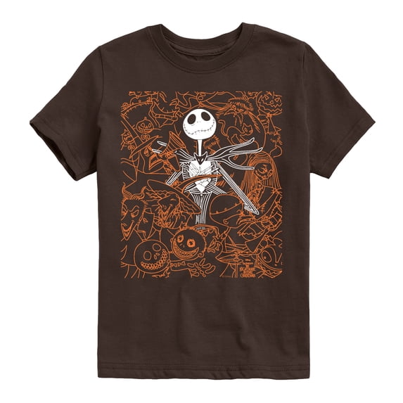 The Nightmare Before Christmas - Collage - Youth Boys Short Sleeve Graphic T-Shirt