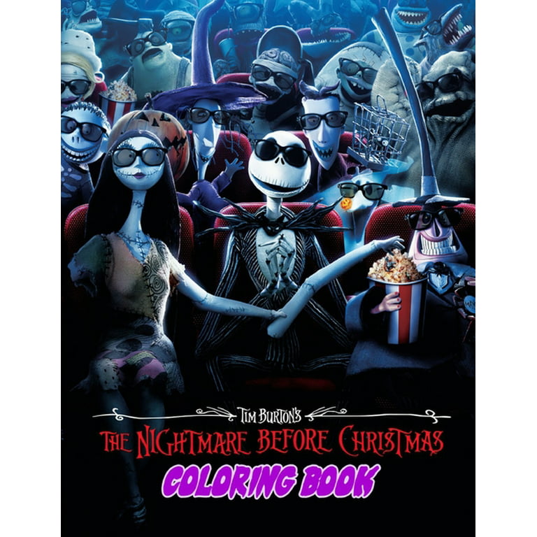 Nightmare Before Christmas Coloring Book: Coloring Book, Relax Design for  Artists with fun and easy design for Children kids Preschool (Paperback)