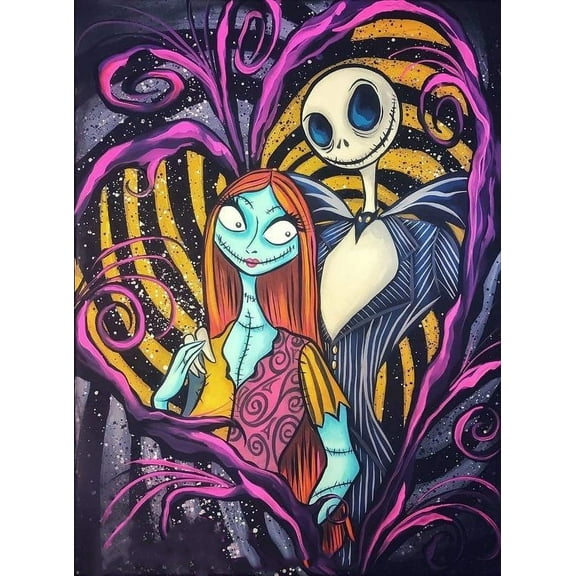 The Nightmare Before Christmas DIY 5d Diamond Painting Kits for Adults Full Drill Diamond Art Kits Paint by Numbers Diamond Dots Kits for Adults Beginner