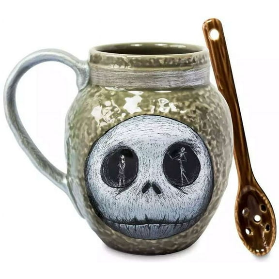 The Nightmare Before Christmas Deady Night Shade Ceramic Mug with Spoon