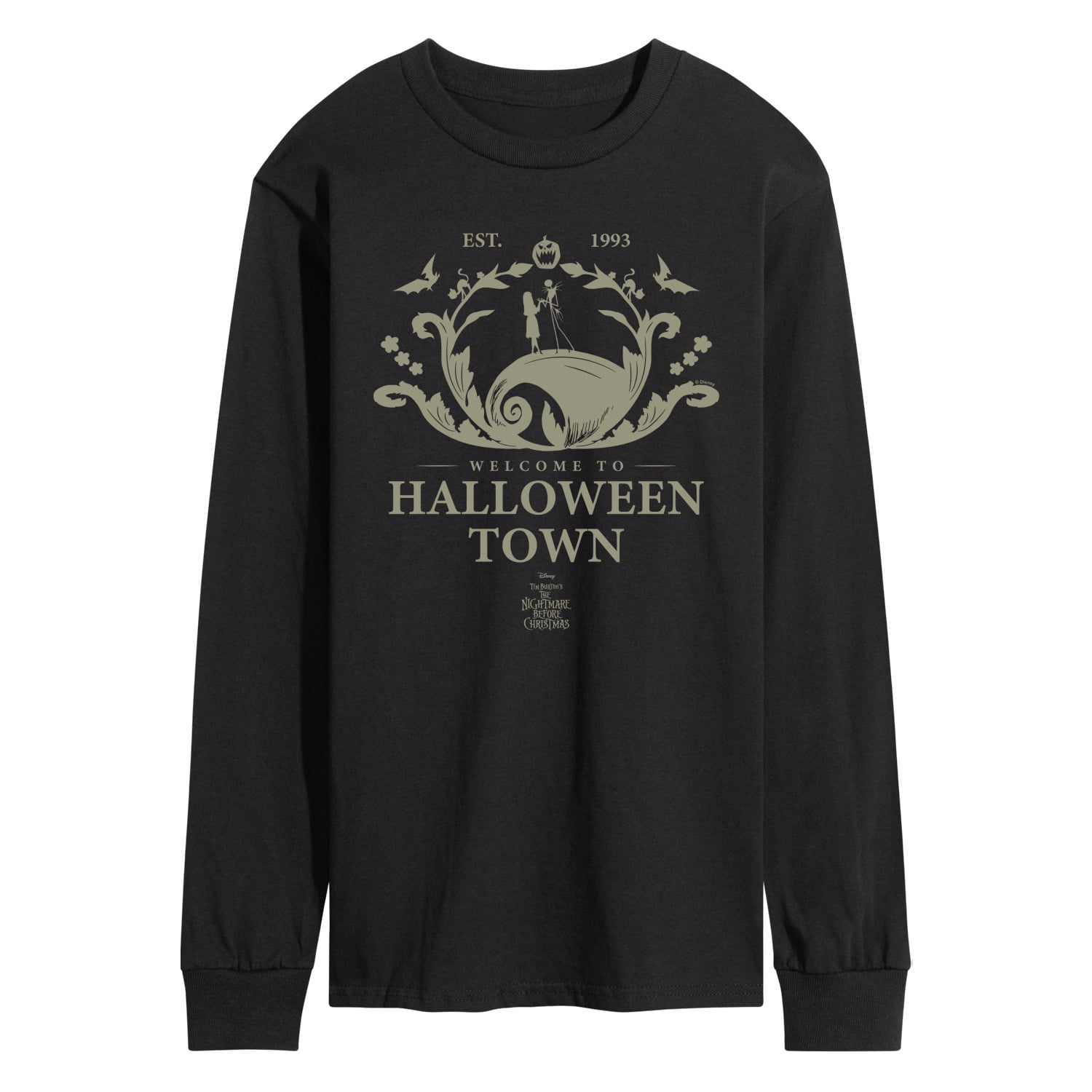 The Nightmare Before Christmas - Desination - Men's Long Sleeve Graphic ...