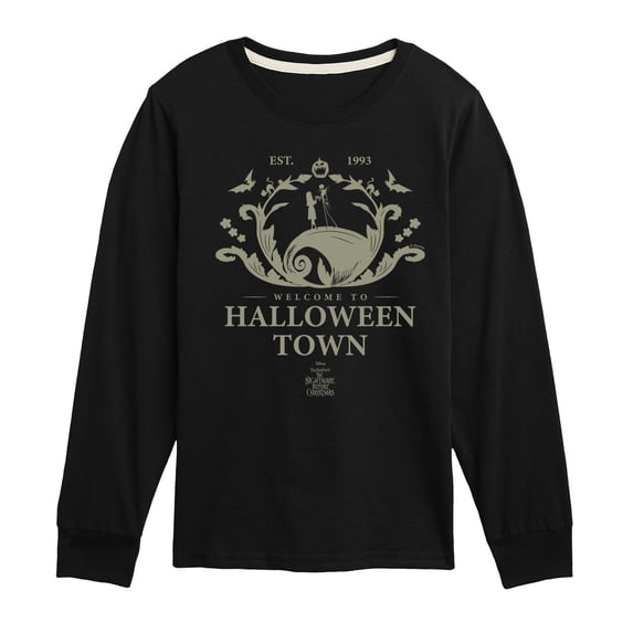 The Nightmare Before Christmas - Desination - Youth Boys Long Sleeve Graphic T-Shirt