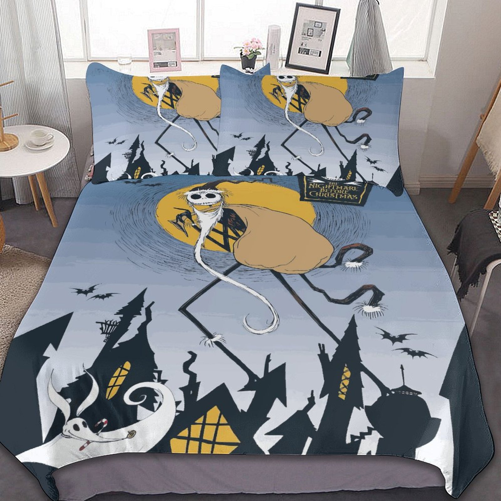 The Nightmare Before Christmas Duvet Cover Set, Home Bedroom Decoration, Luxury Soft Microfiber