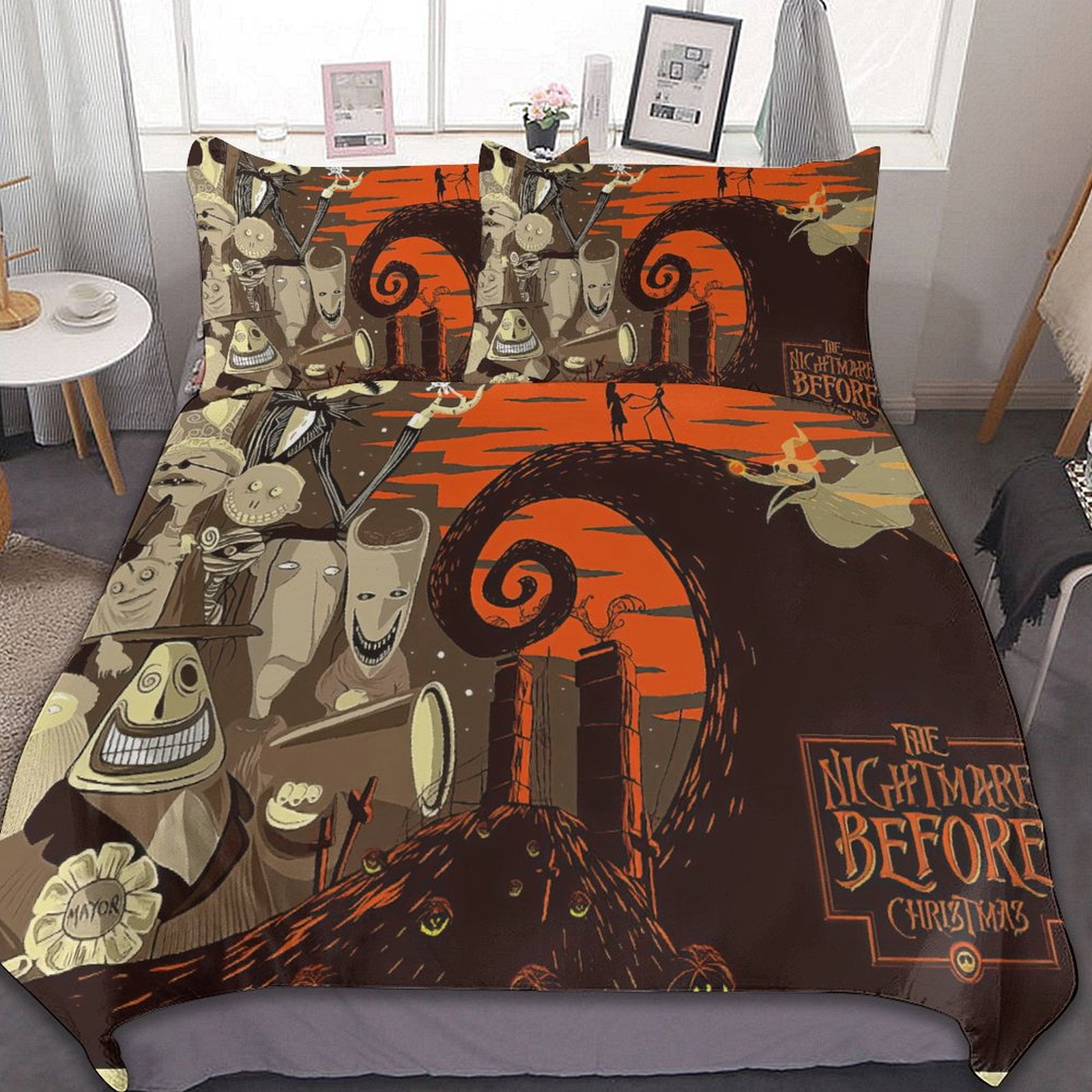 The Nightmare Before Christmas Duvet Cover Set, Home Bedroom Decoration