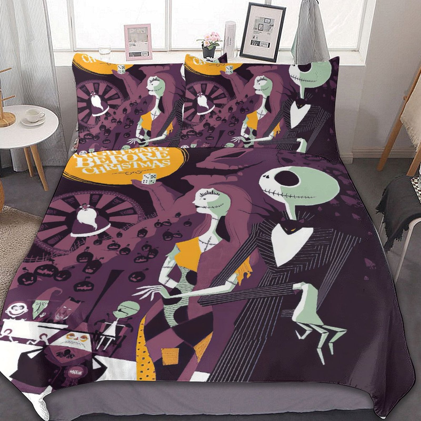 The Nightmare Before Christmas Duvet Cover Set, Home Bedroom Decoration