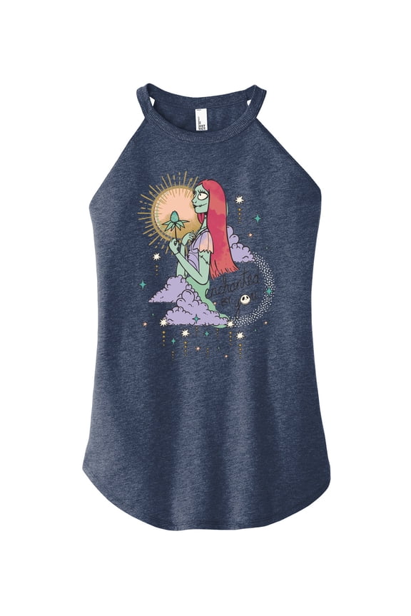 - Enchanted By You - Juniors High Neck Tank Top