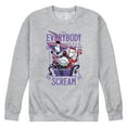 thumbnail image 1 of The Nightmare Before Christmas - Everybody Scream - Men's Crew Neck Fleece Pullover, 1 of 4