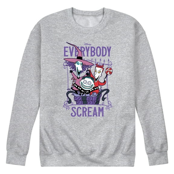 The Nightmare Before Christmas - Everybody Scream - Men's Crew Neck Fleece Pullover