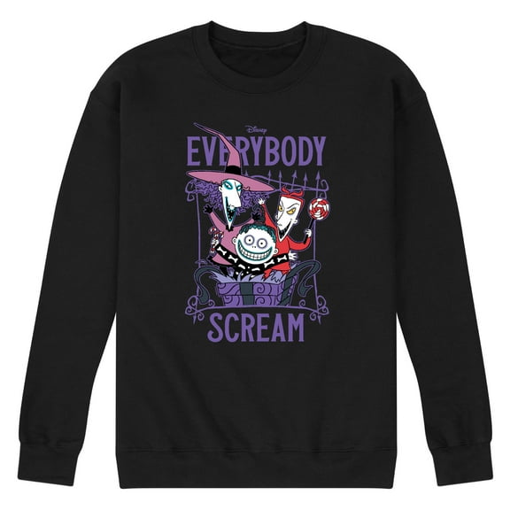 The Nightmare Before Christmas - Everybody Scream - Men's Crew Neck Fleece Pullover