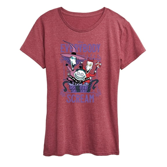 The Nightmare Before Christmas - Everybody Scream - Women's Short Sleeve Graphic T-Shirt