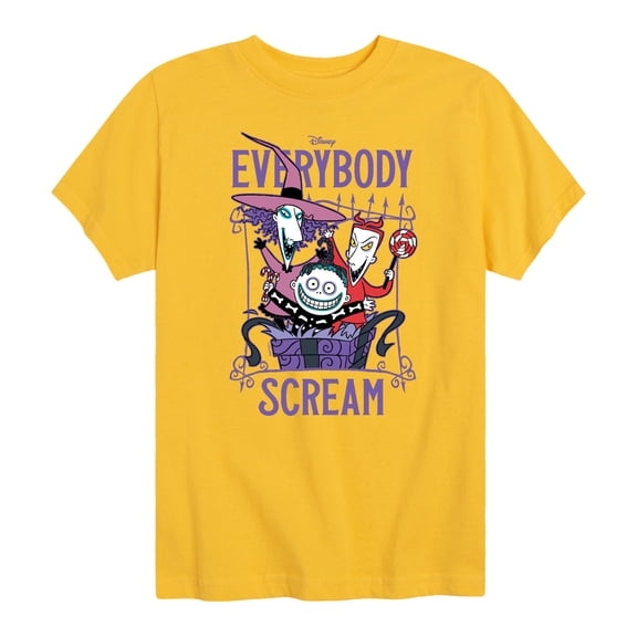 The Nightmare Before Christmas - Everybody Scream - Youth Short Sleeve Graphic T-Shirt