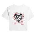 thumbnail image 1 of The Nightmare Before Christmas - Flames - Juniors Cropped Graphic T-Shirt, 1 of 4