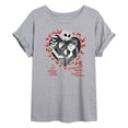 thumbnail image 1 of The Nightmare Before Christmas - Flames Oversized Graphic T-Shirt, 1 of 4