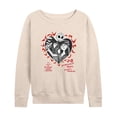 thumbnail image 1 of The Nightmare Before Christmas - Flames - Women's French Terry Long Sleeve Pullover, 1 of 4