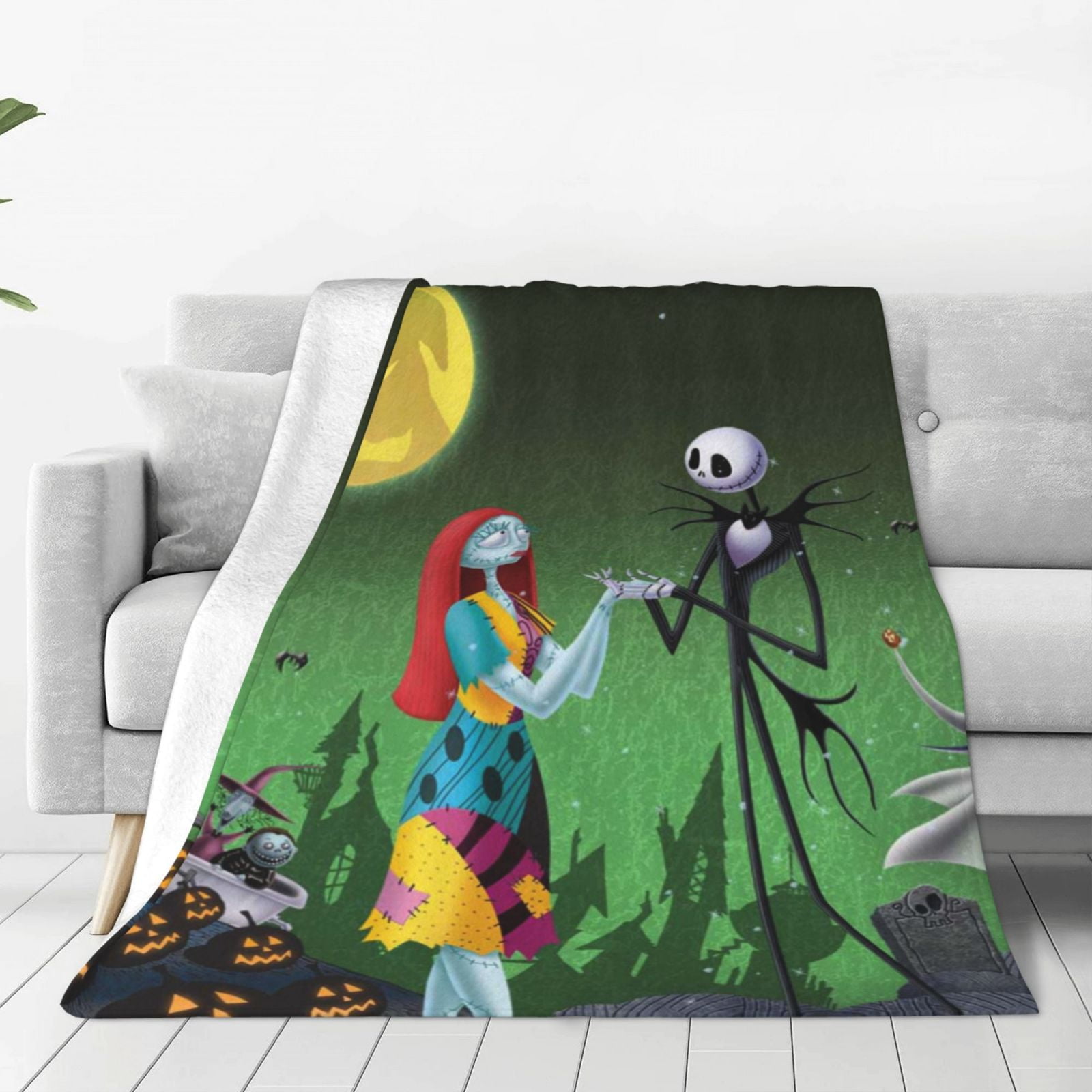 The Nightmare Before Christmas Flannel Blanket Cozy UltraSoft Micro