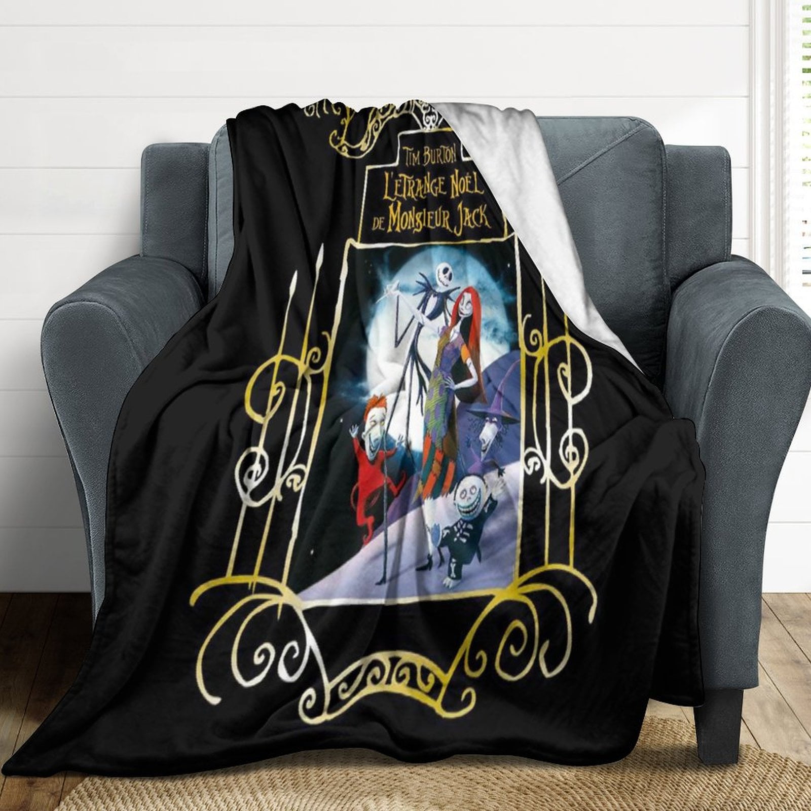 The Nightmare Before Christmas Flannel Blankets Soft Plush Throw ...