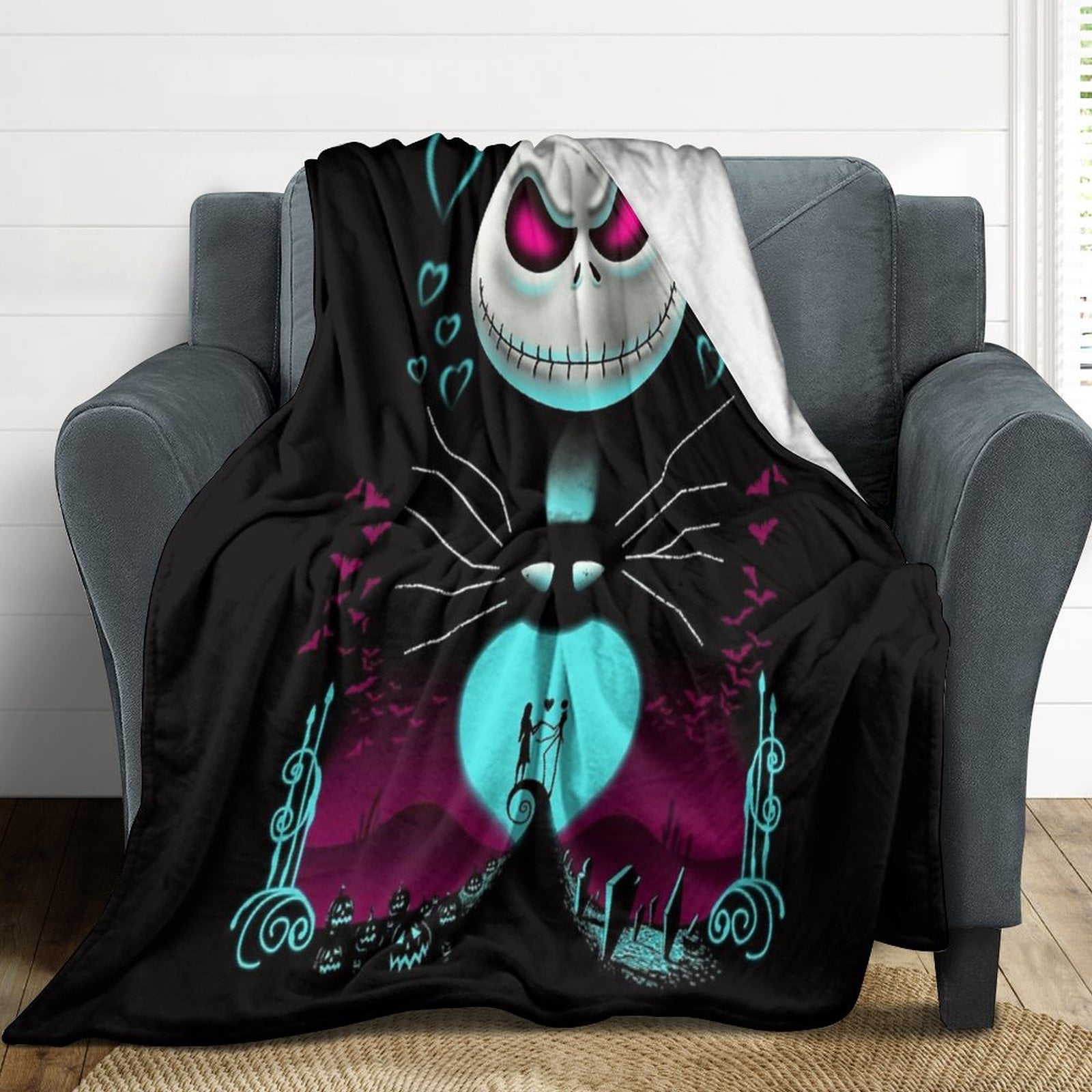 The Nightmare Before Christmas Flannel Blankets Soft Plush Throw