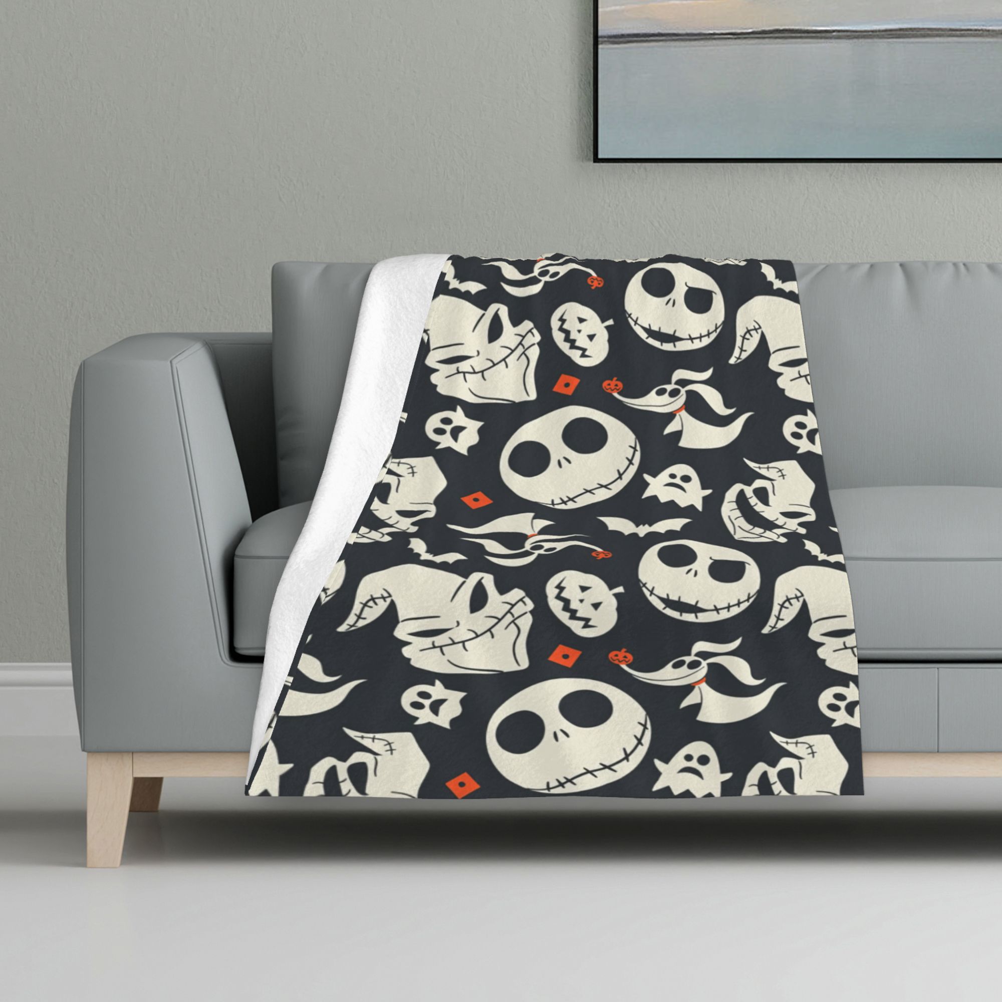 The Nightmare Before Christmas Fleece Throw Blankets, Super Soft