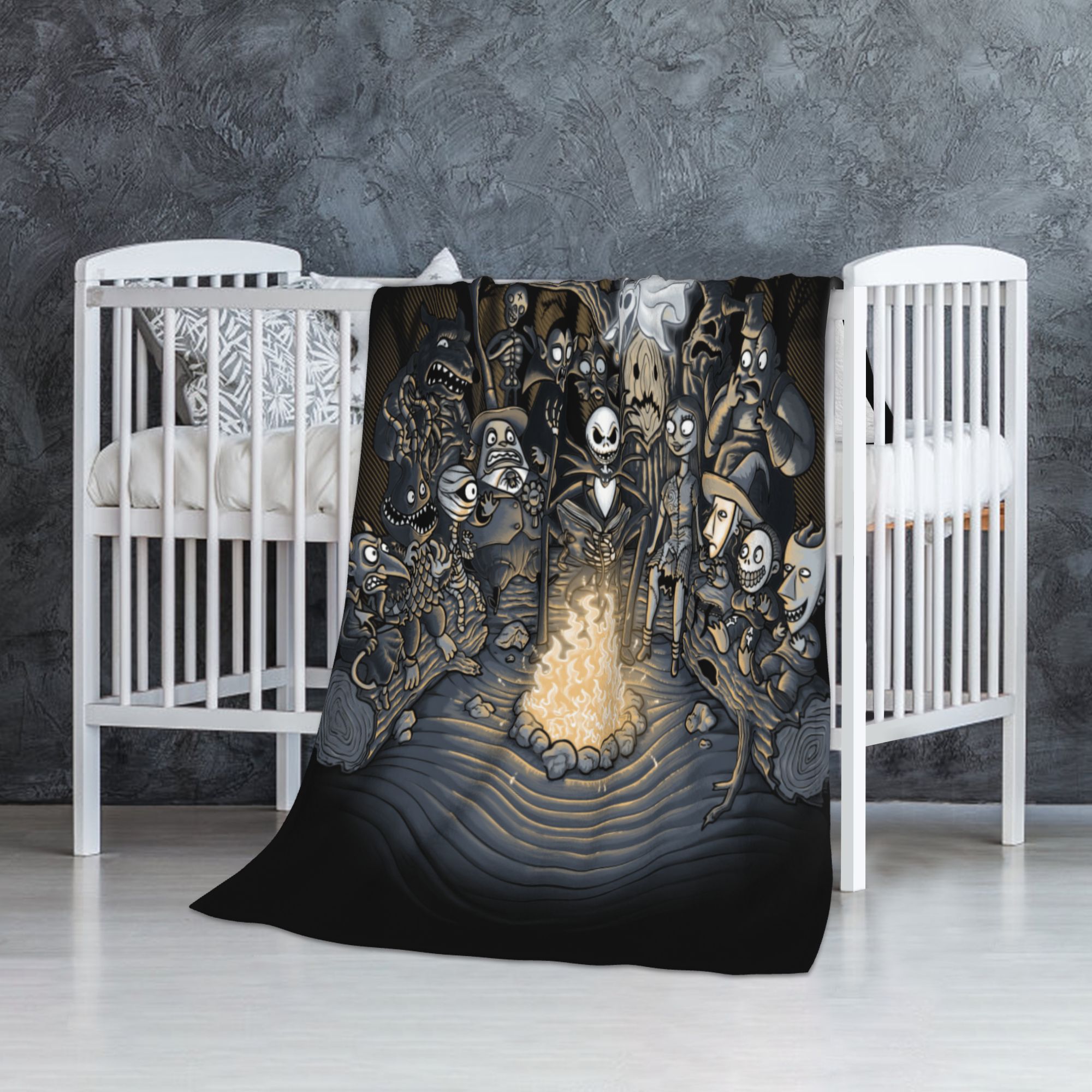 The Nightmare Before Christmas Fleece Throw Blankets, Super Soft