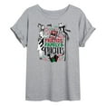 thumbnail image 1 of The Nightmare Before Christmas - Friends Family And Frights - Juniors Ideal Flowy Muscle T-Shirt, 1 of 5