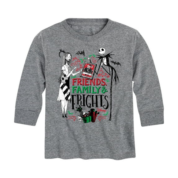 The Nightmare Before Christmas - Friends Family And Frights - Toddler And Youth Long Sleeve Graphic T-Shirt
