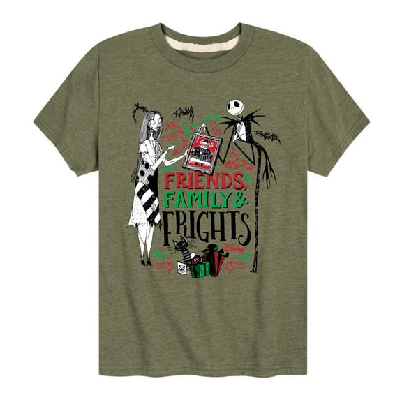 The Nightmare Before Christmas - Friends Family And Frights - Toddler And Youth Short Sleeve Graphic T-Shirt