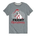 thumbnail image 1 of The Nightmare Before Christmas - Fright Christmas - Toddler And Youth Short Sleeve Graphic T-Shirt, 1 of 5