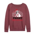 thumbnail image 1 of The Nightmare Before Christmas - Fright Christmas - Women's Lightweight French Terry Long Sleeve Shirt, 1 of 5